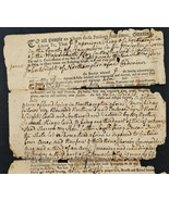 1750 antique COLONIAL DEED northampton province ma bay Experience KING J... - £230.74 GBP