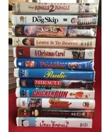 12 VHS Tape Lot - My Dog Skip Jack Giant Killer Giant Thunder Mountain - £5.30 GBP