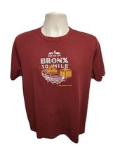 2014 NYRR New York Road Runners Bronx 10 Mile Run Adult Large Burgundy Jersey - £15.27 GBP