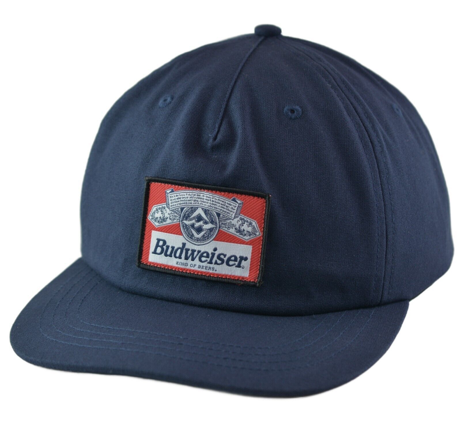 Billabong Budweiser Insignia Logo Blue Adjustable Snapback Hat