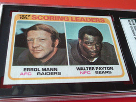 1978 TOPPS  1977  SCORE LEADERS # 334  WALTER  PAYTON  SGC  88   BEARS  ... - £51.19 GBP