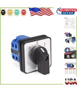 3-Position Rotary Selector Switch 440V, 20A - Compact and Reliable Design - $26.56 CAD