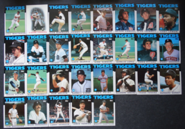 1986 Topps Detroit Tigers Team Set of 29 Baseball Cards - £4.69 GBP