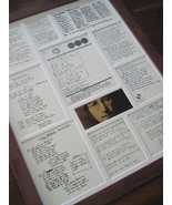John Lennon original handwritten lyrics display framed montage - $191.99 CAD