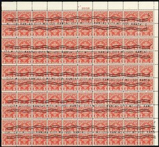 J77-78, Used $1, $5 Sheets of 100 Postage Due Stamps - Stuart Katz - £239.80 GBP