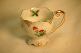 Miniature Porcelain Footed Cup Souvenir Occupied Japan - £15.56 GBP