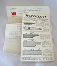 Winchester Repeating Arms Letterhead gun covers cases advertising flyer 1910 - $75.00