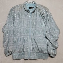 Pat-P Women’s jacket Sz L silver Mint Green Metallic - £33.55 GBP