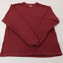 Columbia AM6797 Men&#39;s Red Cotton Long Sleeve Pullover T-Shirt Size Small - $19.79