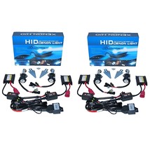 10000K 10k Blue Hi/Low H4 HID Light Bulbs Bi-Xenon Ballast 35w Headlight Set 5.4 - £92.63 GBP