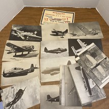 VTG Plane Facts Co WWII Official US Navy PLANES Photographs - £28.25 GBP