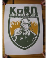 Korn Poster Alice in Chains Darien Lake Ampitheater Soldier with Hand Gr... - $179.99