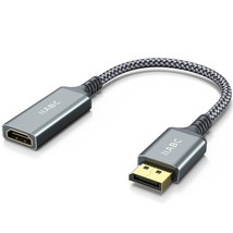 IIABC 4K DisplayPort to HDMI Adapter Cable, Gold-Plated Uni-Directional ... - $15.82