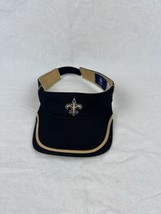 New Orleans Saints NFL Visor Hat Reebok On Field Black Gold Hook Loop Cl... - $19.59