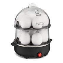 BELLA Rapid Electric Egg Cooker and Poacher with Auto Shut Off for Omelet, Soft, - £32.42 GBP