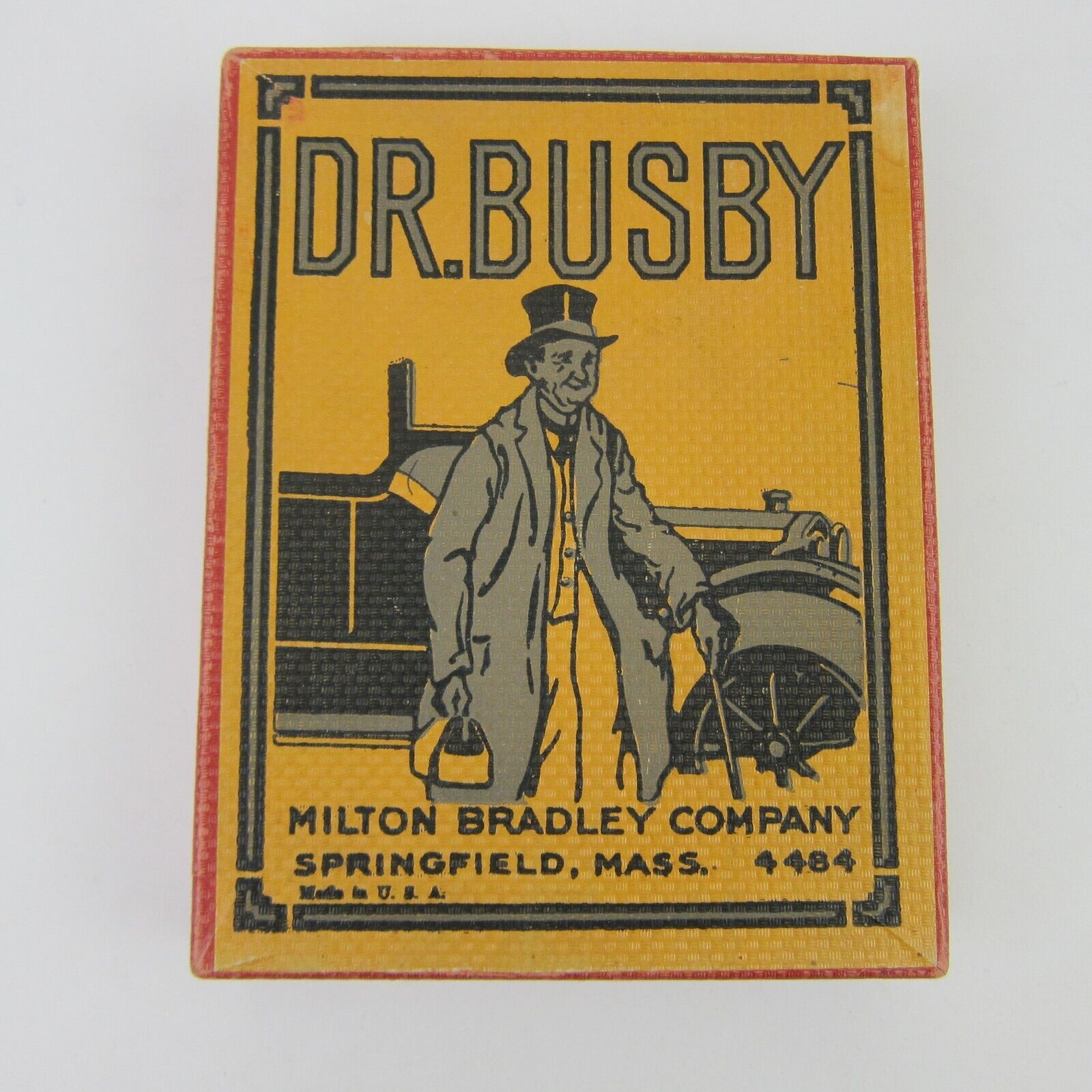 Dr. Busby Card Game Milton Bradley Complete 40 Cards & Box Antique c 1905 RARE - $99.99