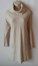 Vintage-Inspired Concept M Ivory Soft Cashmere Blend Dress with Pockets - $39.99