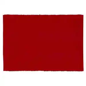 New Set Of 2 Design Imports Tango Red Cotton Ribbed Design Placemats Sol... - £17.36 GBP