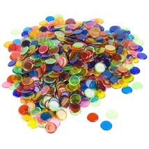 Brybelly Royal Bingo Supplies| Translucent 3/4" Bingo Markers|Plastic|Bright Col - £15.79 GBP