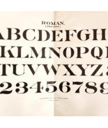 1899 Roman New York Style Font Victorian Lettering Example Penmanship DWH5A - $553.35 MXN