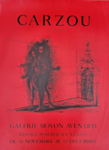 Jean Carzou - Poster Original Exhibition - Gallery Moyon Avenard Nantes - 80&#39;S - £209.27 GBP