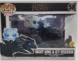 Funko Pop Game of Thrones #58 Night King &amp; &amp; Icy Viserion House of the dragon - £11.75 GBP