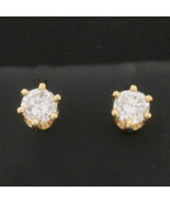1/2ct TW Diamond Stud Earrings in 14k Yellow Gold Settings - $13,684.65 MXN