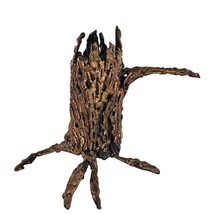 Melted Copper Metal Nails Tree Stump Folk Art Sculpture - £16.01 GBP