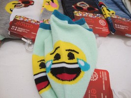 Emoji Socks Smiley Face Laughing Tears Low Cut Nwt Fits Shoe 5-10 - £4.88 GBP