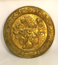 “YE OLDE TOWNE” 1850 Pub and Tavern Brass Decorative Wall Plate 16.5 &quot; V... - $18.04