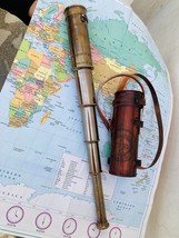 Victorian Marine Telescope 1915 Vintage Brass Telescope Spyglass Maritime - $43.65