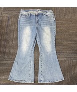 Rue+ Flare Leg Jeans High Rise Light Wash Denim Plus Size 18 - $59.99