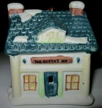 Reader&#39;s Digest Ceramic Bell Christmas Ornament The Queen&#39;s Inn 1991 Village - £3.94 GBP