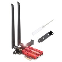 Wifi Card 3000Mbps Three-Band Wifi 6E Ax3000 Pcie Wifi Card With Bluetoo... - $66.49