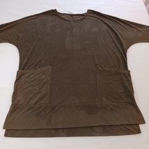 Mittoshop Front Pockets Women’s Brown Blouse Shirt Measured Size Chest 5... - $8.31