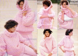 Vtg Misses Juniors Pingouin #65 Winter Fashions 39 Models Knit Patterns 32-42 - $14.99