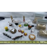 Miniature bales of Hay, Farm Animals, Chickens, Rooster, Duck, Swan, Eggs - $544.75 MXN