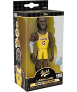 NBA - Lebron James Lakers (Yellow Jersey) 5&quot; GOLD Premium Vinyl Figure - $17.89 CAD