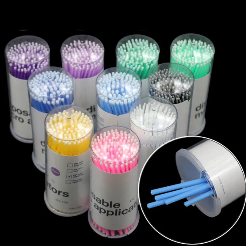 500pcs Disposable MicroBrush Eyelashes Extension Individual Lash Removing Swab M - $77.07