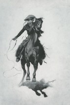 The Cow Puncher, Sketch Frederic Remington Western Giclee Art Print + Ships Free - £30.68 GBP+
