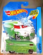 2014 Hot Wheels City 6/48 Color Shifters VW DRAG BUS Green w/Chrome OH5 Spokes - £12.92 GBP