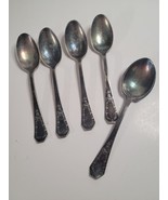 5 Holmes &amp; Edwards Teaspoons Silver Plate - £19.75 GBP