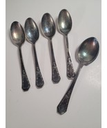 5 Holmes &amp; Edwards Teaspoons Silver Plate - $475.91 MXN