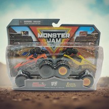 Monster Jam Spin Master 1:64 Bad Company vs Earth Shaker Series 27 Hot W... - $19.39