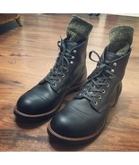 Handmade Men&#39;s Black Leather Casual Boots, Men Ankle High Boots, Men ank... - $3,553.97 MXN+