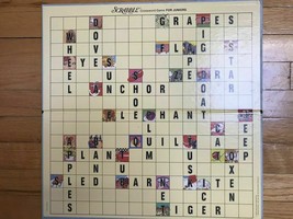 Scrabble Crossword for Juniors VTG 1982 S&amp;R Ed 5 No. 18 GAME BOARD ONLY ... - $12.00