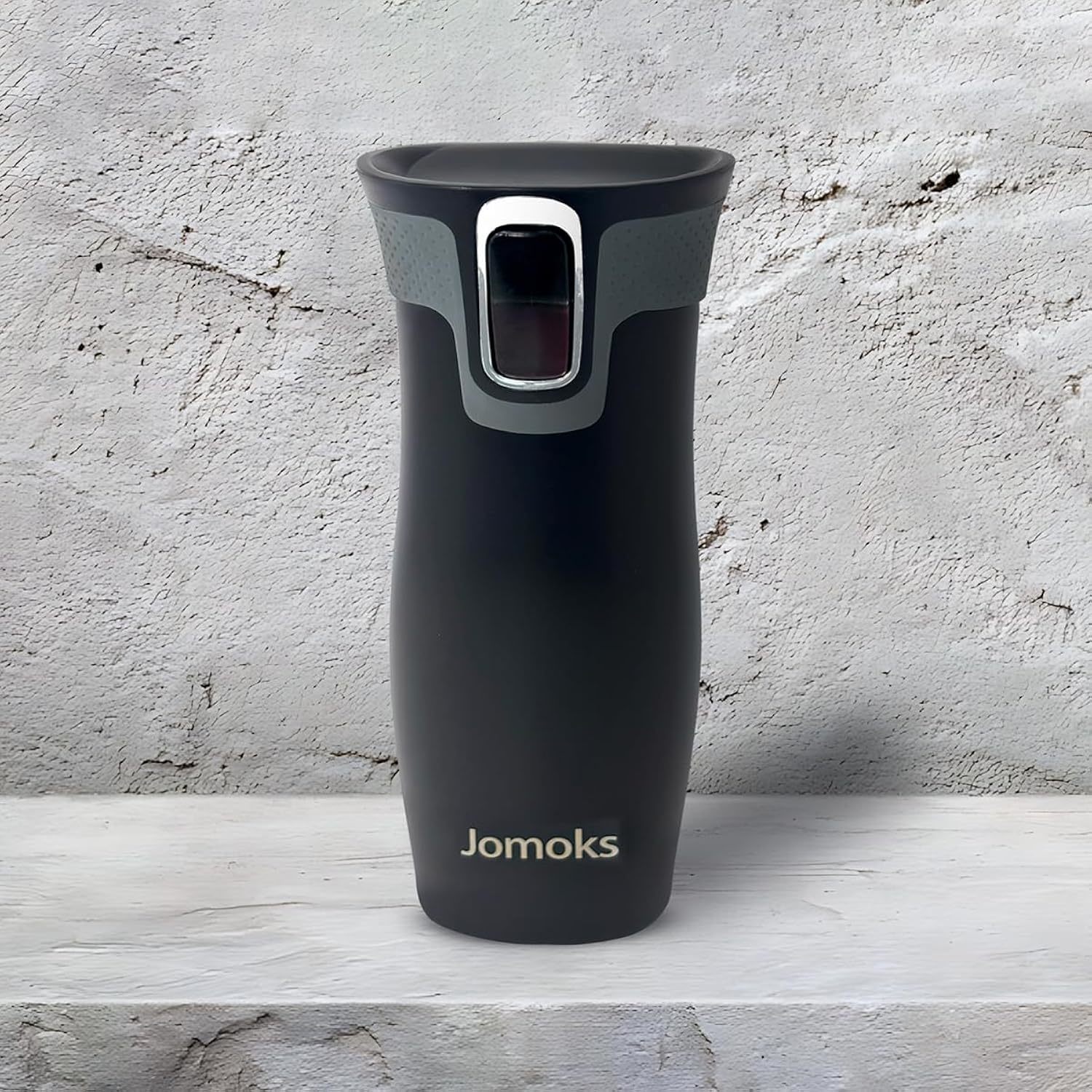 Jomoks Thermos Coffee Travel Mug, Stainless Steel Coffee Mug with Lid Spill-Proo