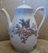 Porcelain Spode English Pottery Blue Bird Teapot - £36.93 GBP