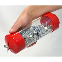 Red Clear View Tainer Storage U Nb Re Ak Ab Le Poly Container 6&quot; Coins Tools Parts - £19.42 GBP