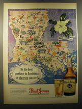 1950 Paul Jones Whiskey Ad - It&#39;s the best purchase in Louisiana or wherever  - £14.54 GBP